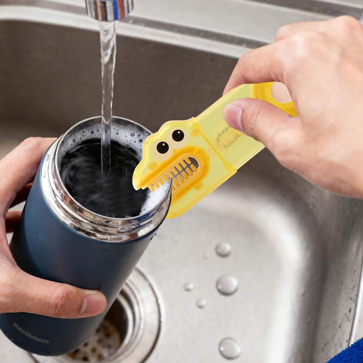 3-in-1 Cup Lid Cleaning Brush Set for Crevice Gaps