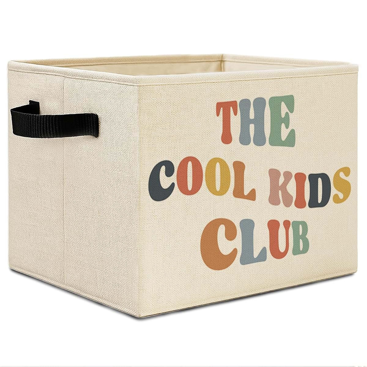 Elefeltclave Collapsible Storage Basket, Cotton-Linen