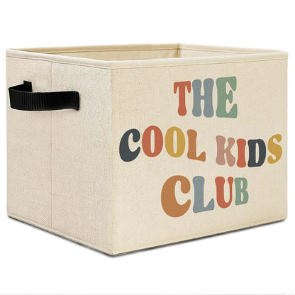 Elefeltclave Collapsible Storage Basket, Cotton-Linen