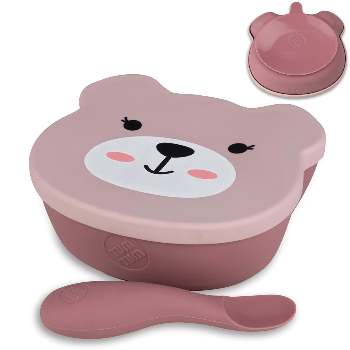 Tum Tum Suction Bowl With Lid And Spoon