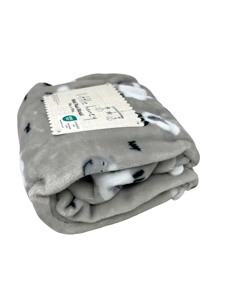 White Fluffy Sheep Lamb Baby Blanket Velvet Plush 30x40 Inches