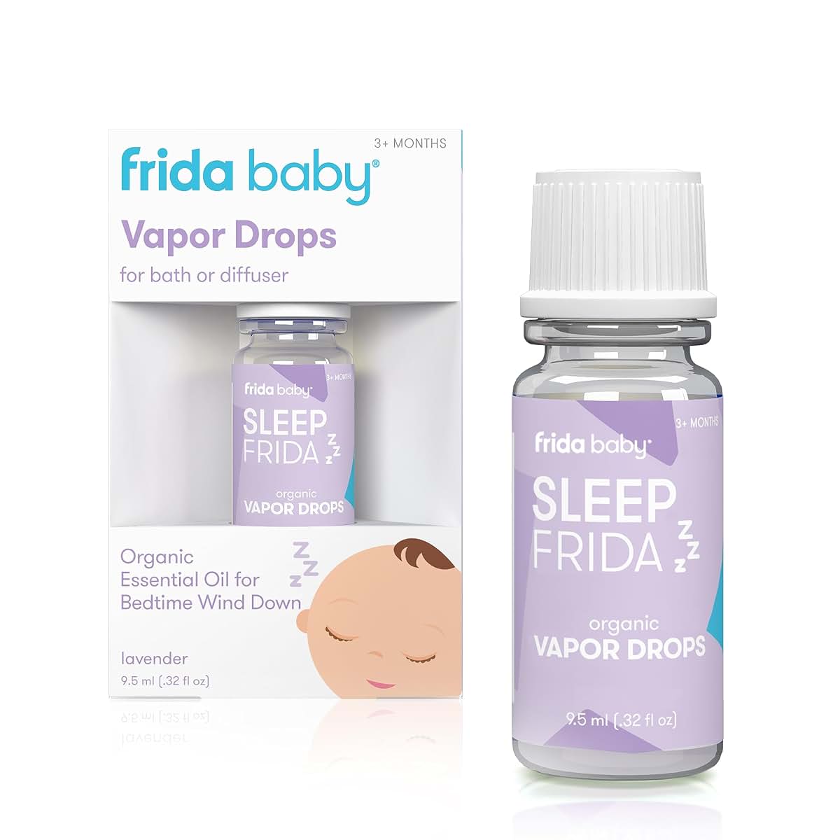 Frida Baby Sleep Vapor Bath Drops with Lavender Essential Oil, 0.32 fl oz