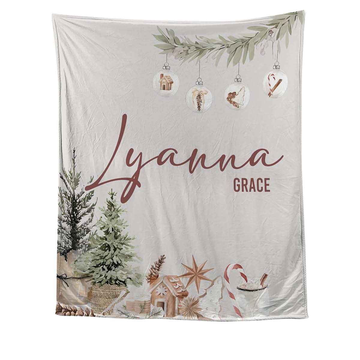 Fastpeace Personalized Baby Name Fleece Blanket – Custom Name Blanket