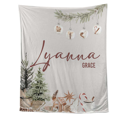 Fastpeace Personalized Baby Name Fleece Blanket – Custom Name Blanket