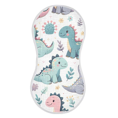Flildon Muslin Burp Cloths for Baby | 4-Piece Absorbent Bibs