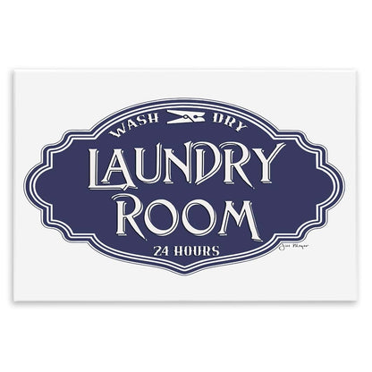 Stupell Industries Vintage Laundry Room Sign Blue 13x19 Inch Mounted Plaque