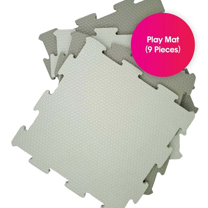 Edushape Edu-Tiles Foam Play Mat - Boho Chic Interlocking Floor Mats