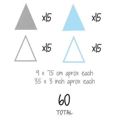 Boho Design Tribal Triangles Vinyl Wall Decals Peel And Stick