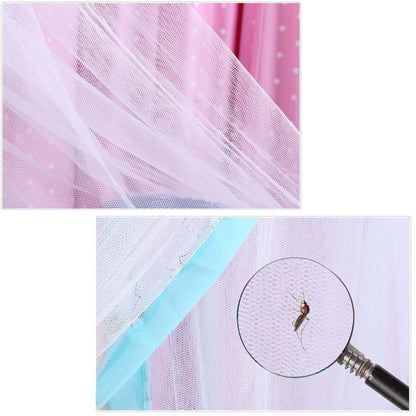 Crib Mosquito Net Dome Canopy Foldable Cot Net Tent Universal Palace Style
