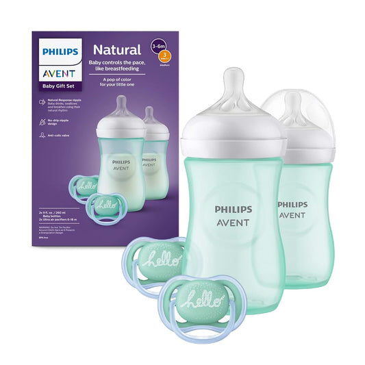 Philips Avent Natural Baby Bottle Gift Set Teal