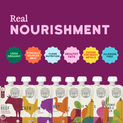 Serenity Kids Organic Baby Food Pouches 6+ Months