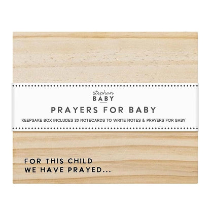 Stephan Baby Keepsake Box Pine Wood Memory Storage Case for Prayer Notes Gift 5.5" x 6.75", for This Child We Have