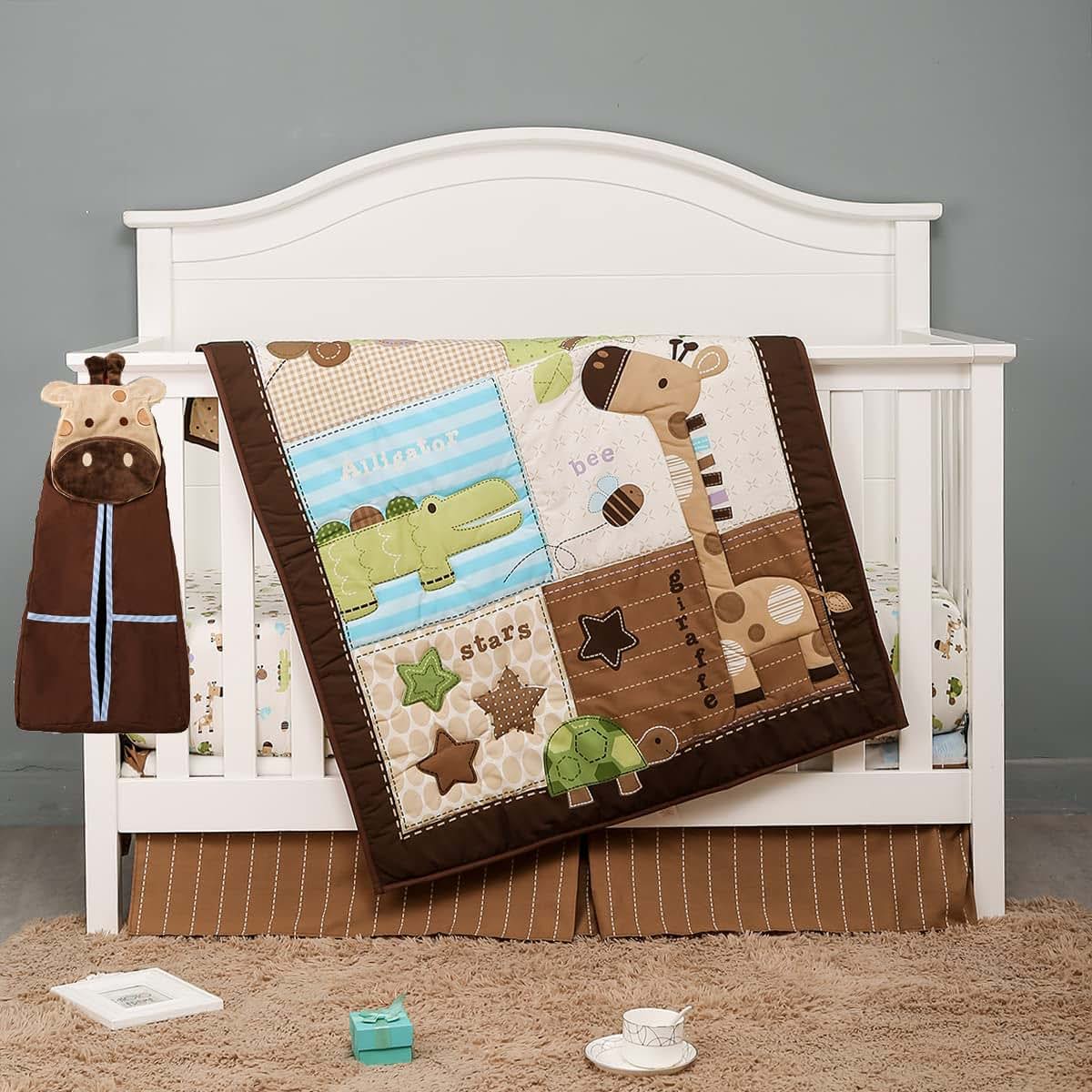 CribMATE Handmade Giraffe Diaper Stacker Hanging Bag (photo 4)