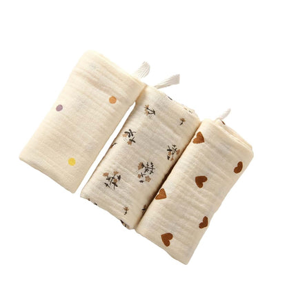 COYENRAT 3PCS Cotton Handkerchief Face Towel For Baby