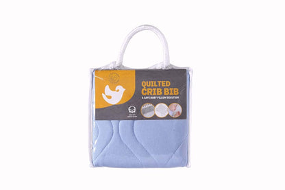 Abstract Quilted Portable Crib Bib Sheet Saver 24.5" X 13" (2 Pack, Blue)