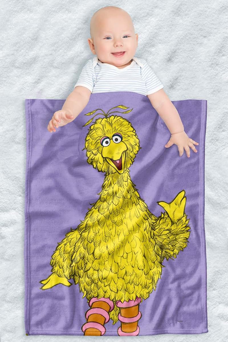 Logovision Sesame Street Big Bird Fleece Blanket