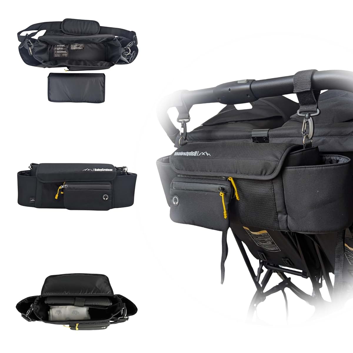 BabyCruiser Baby Cruiser Stroller Caddy Double Organizer