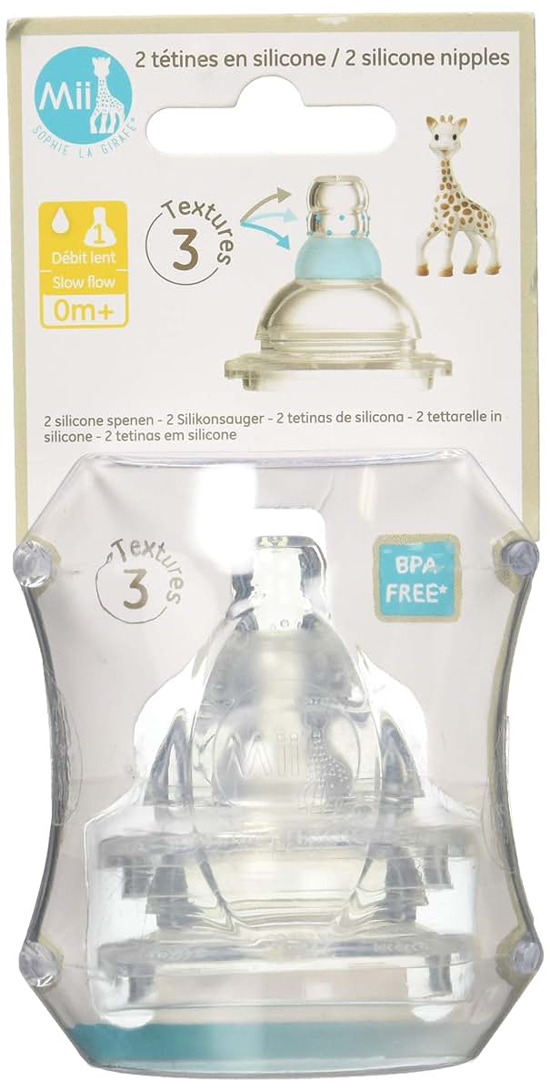 Vulli Sophie la Girafe Slow Flow Nipples Set