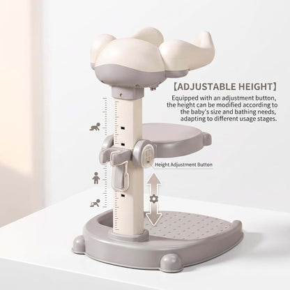 Bemonew Baby Shower Stand, Sturdy Bath Support, Gray, Fit (photo 3)