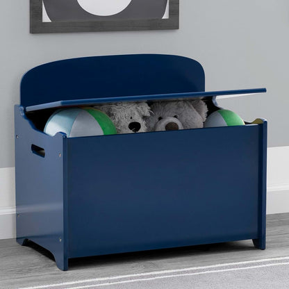 Delta Children MySize Deluxe Toy Box in Deep Blue Storage Organizer