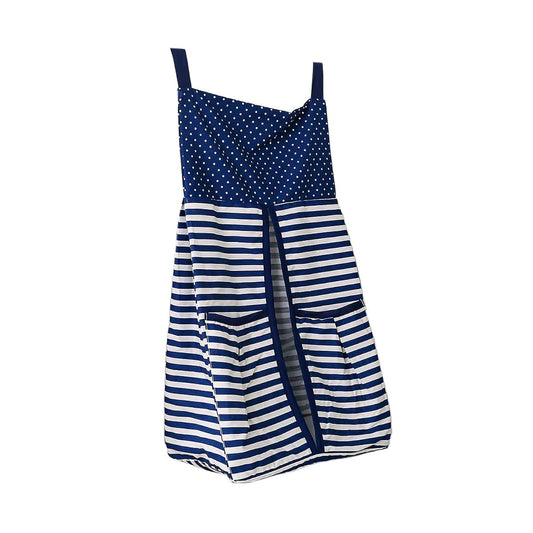 CribMATE Nursery Crib Baby Diaper Stacker 1 PC Pink Navy Blue Stripe Crib Diaper Hanger Stacker (Blue Stripe)