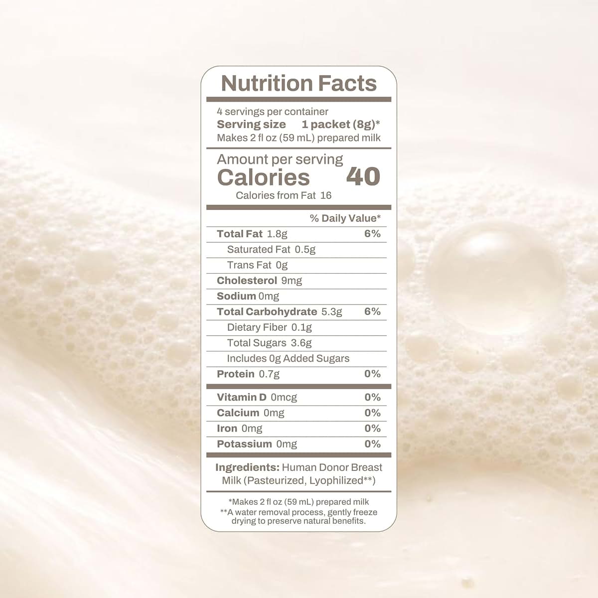 MaiaMilk Human Donor Milk Powder Packets, Supplemental Infant Nutrition (photo 4)