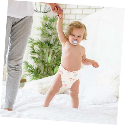 BabyOneStop Soft Cotton Newborn Diapers 2 Pack Reusable Washable Breathable
