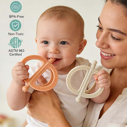 YAPROMO Silicone Teether Toys for Babies & Toddlers
