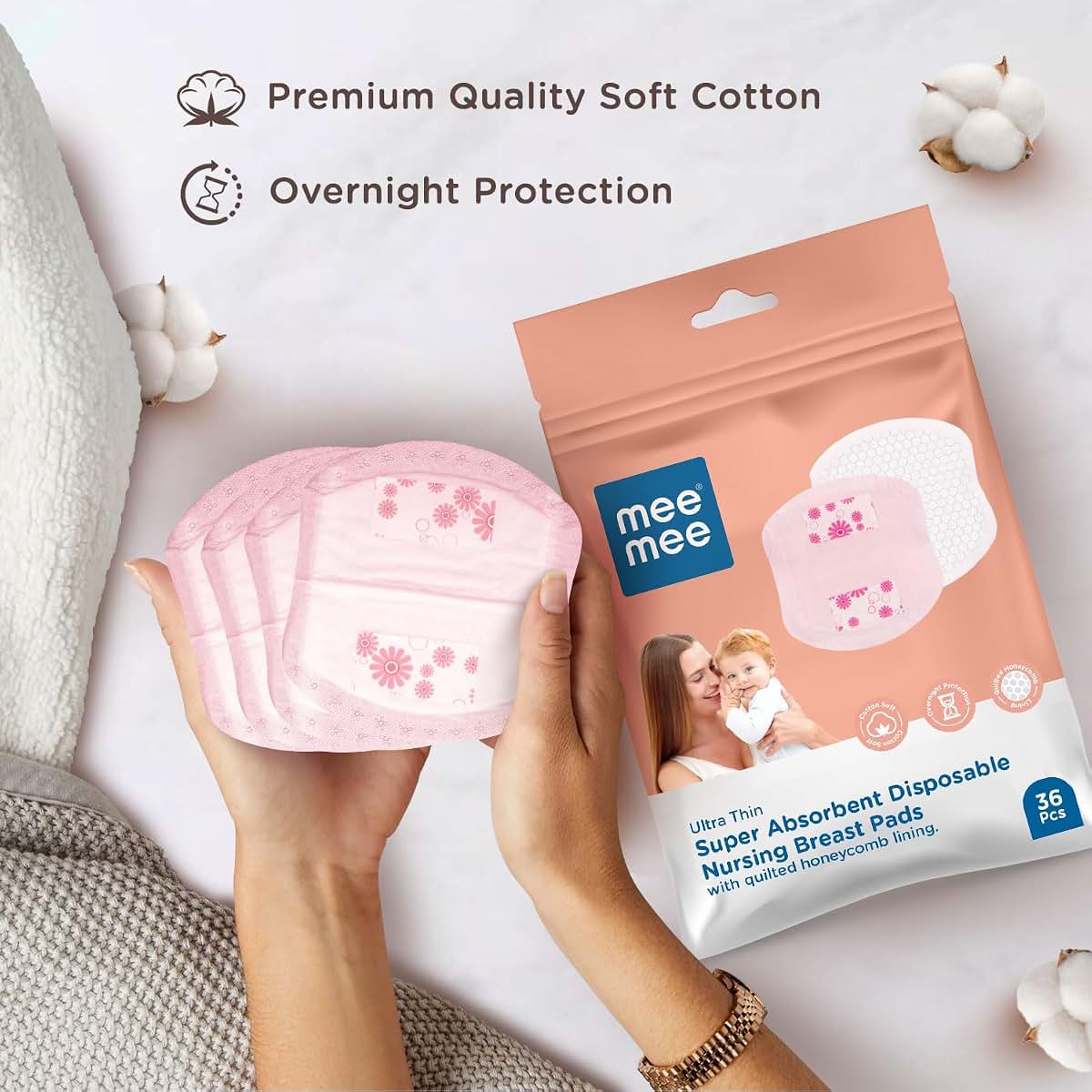 Mee Mee Disposable Nursing & Maternity Breast Pads (36 Count)