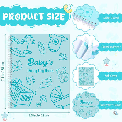 Pasimy Baby Daily Log Book Journal for Newborn Care Tracking