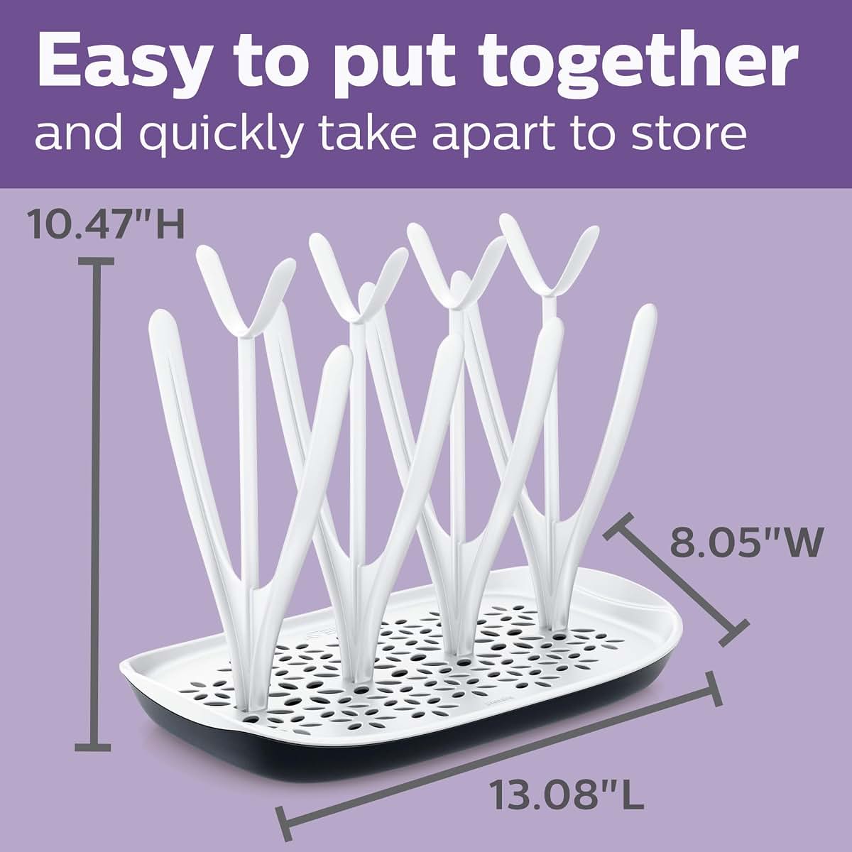 Philips Avent Baby Bottle Drying Rack, White (photo 3)