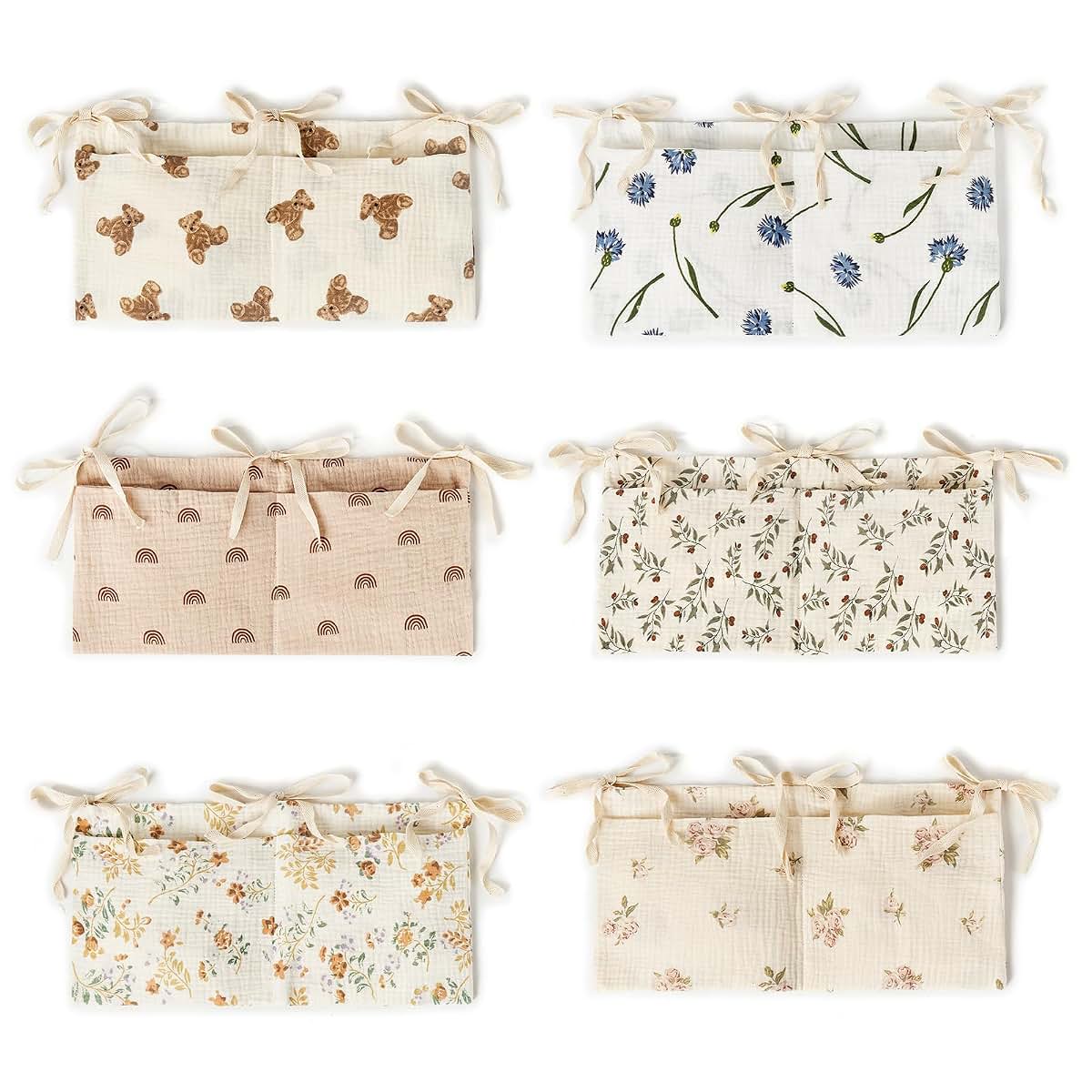 Psdndeww Baby Storage Bag Hangings Organize with 2 Pockets Access Solution Baby Item Organize Bag for Diapers & (photo 3)