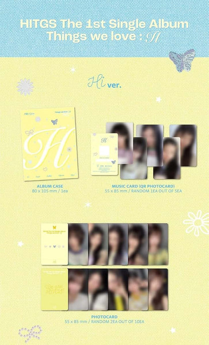 Hitgs Things 1st Single Album With Photocards