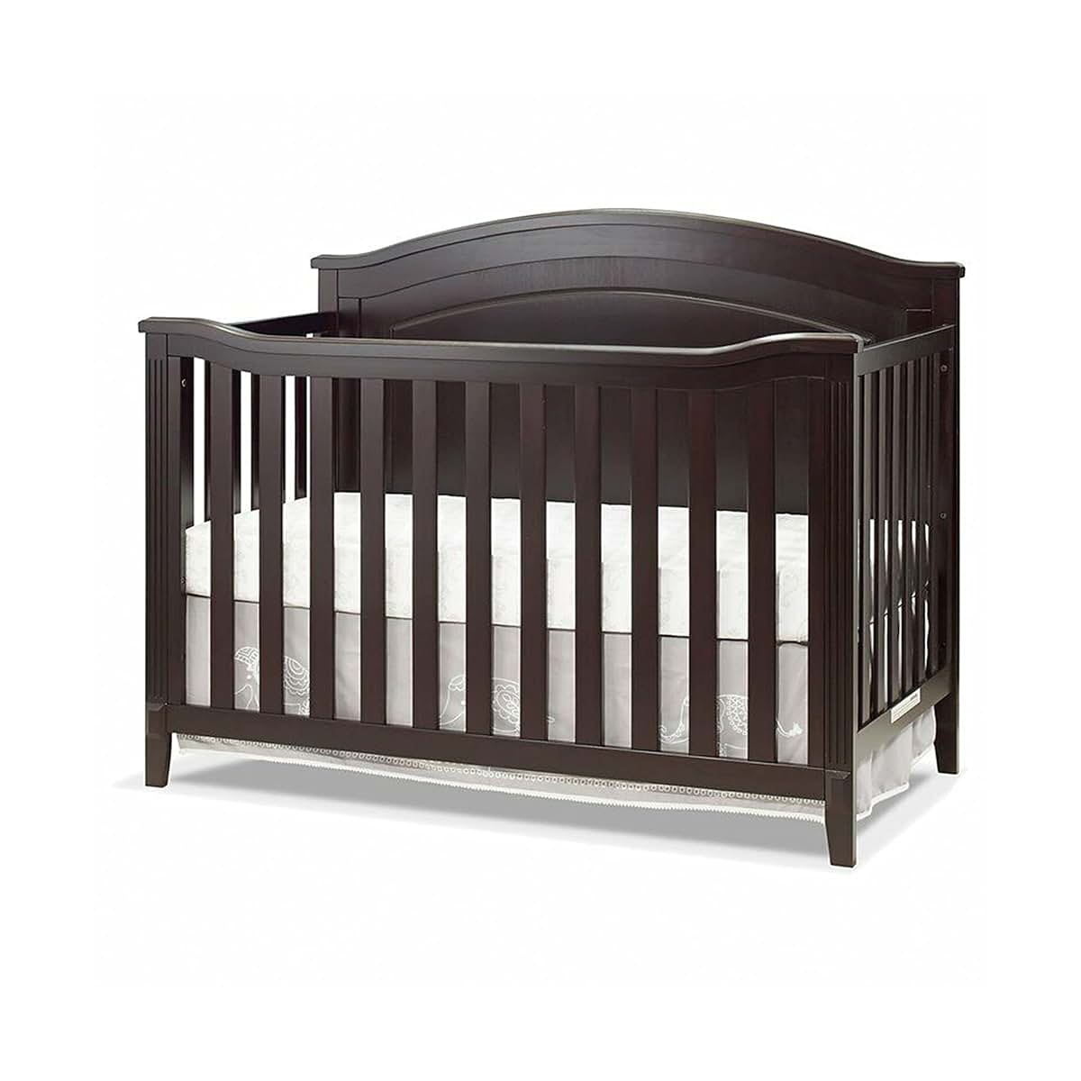 Sorelle Berkley Round Top 4-in-1 Convertible Crib in Espresso