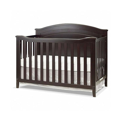 Sorelle Berkley Round Top 4-in-1 Convertible Crib in Espresso