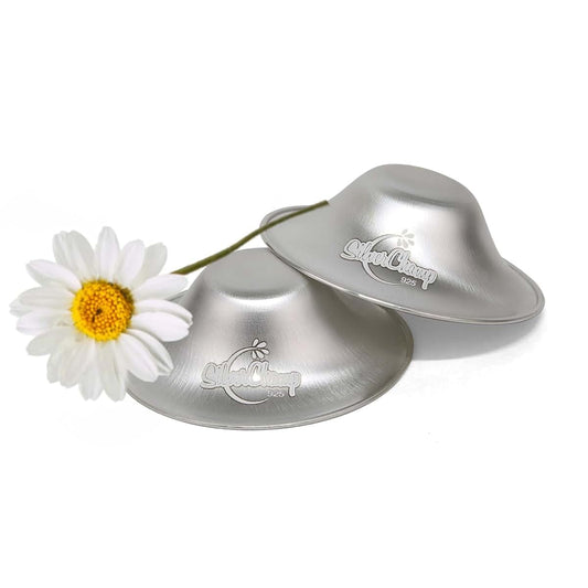 Silver Breast Shield for Breastfeeding Mothers, Nipple Protection During Lactation, Silver Nursing Cups, Gift for