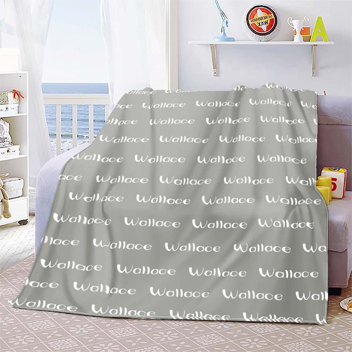 Ter Personalized Baby Blankets with Name-Personalized Baby Gifts for Newborn Girls-Baby Blanket Customized with
