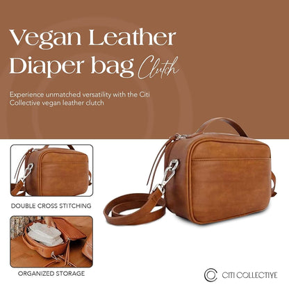 CC Citi Collective Citi Collective Diaper Bag Clutch - Stylish & Eco-Friendly Vegan Leather Solution for On-the-Go (photo 3)