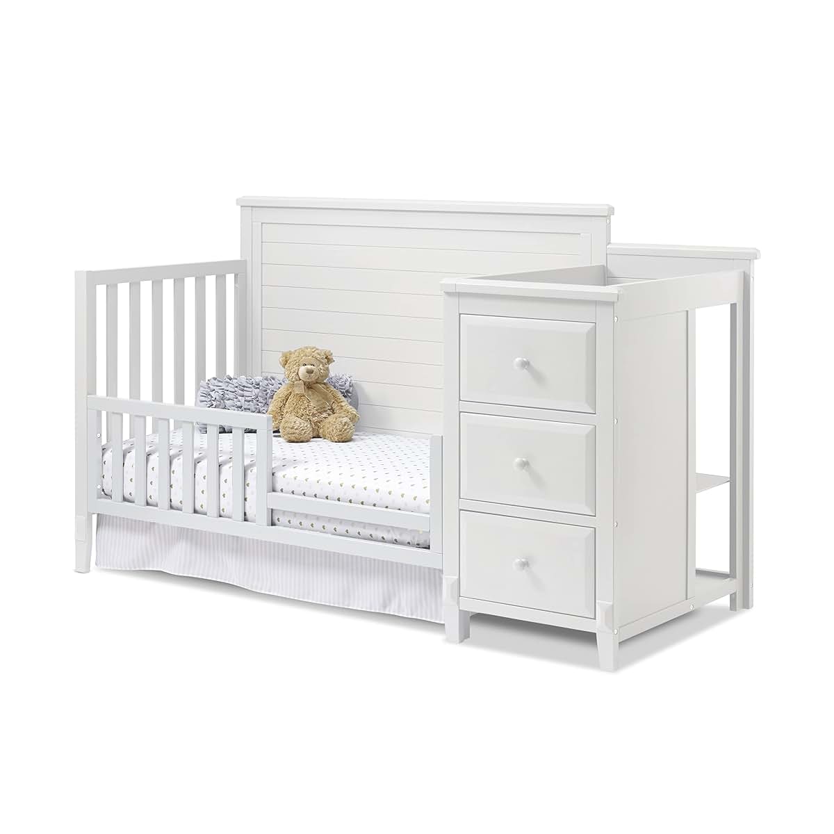 Sorelle Furniture Berkley Crib and Changer with Solid Panel Back Classic -in- Convertible Diaper Changing Table Made of (photo 2)