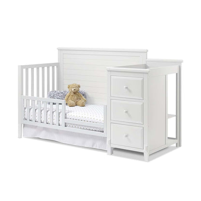 Sorelle Furniture Berkley Crib and Changer with Solid Panel Back Classic -in- Convertible Diaper Changing Table Made of (photo 2)