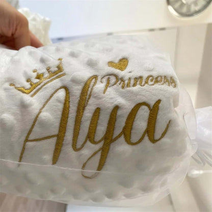 gorm Personalized Embroidery Name Blanket Custom Blanket for Toddler, Infant, Newborn, Boys and Girls Gift Warm Cozy