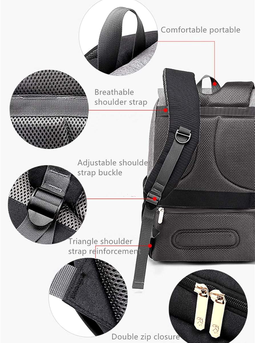Machine Bird Baby Diaper Bag Backpack, Pink And Grey (photo 4)