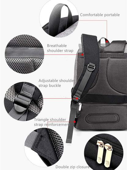 Machine Bird Baby Diaper Bag Backpack, Pink And Grey (photo 4)