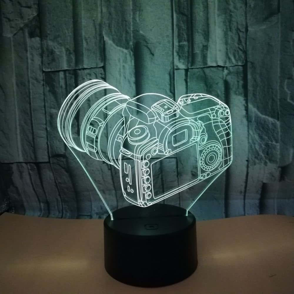 Hpbn8 3d Optical Illusion Night Light With Touch Switch And 7 Color Modes (photo 2)