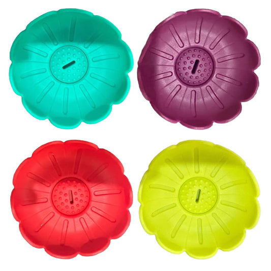 ihwfaityu 1/4 Anti Drip Popsicles Stand Silicone Ice, Flower 4pcs