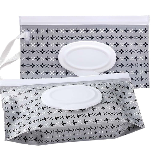 VOONGOR Baby Wipe Dispenser, 2 Pack Reusable Refillable EVA Wipe Holder for Travel and Home