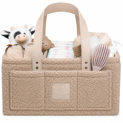 Snuggi Baby Diaper Caddy Organizer–Includes Toiletry Bag, Baby Essentials, Nursery Storage Basket, Portable Diaper