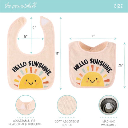 The Peanutshell Terry Bib Set For Baby Boys 20 Pack