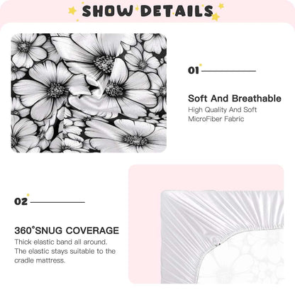 Goodold Floral Mini Crib Sheet