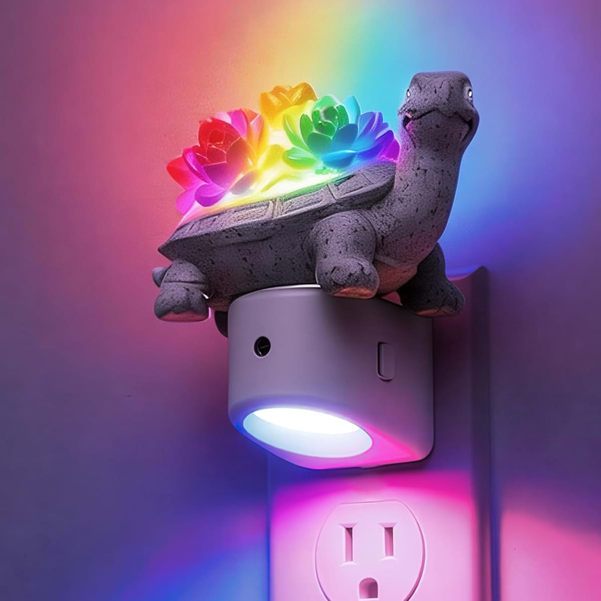 L LOHAS LED 3D Turtle Night Light for Kids with Dusk to Dawn Sensor
